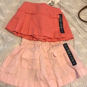 NWT baby girl skirts